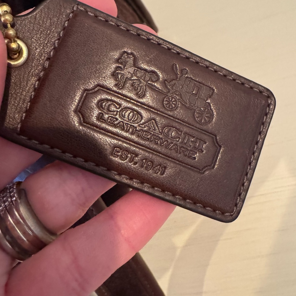 Vintage Coach Limited Edition Mahogany Haversack Bleecker Street Suede bag - Picture 11 of 12